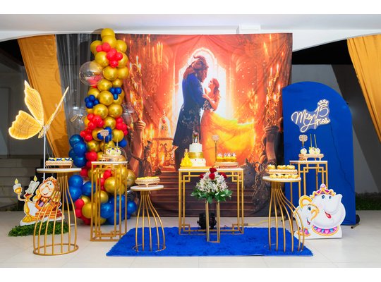 decoracion bella y la bestia